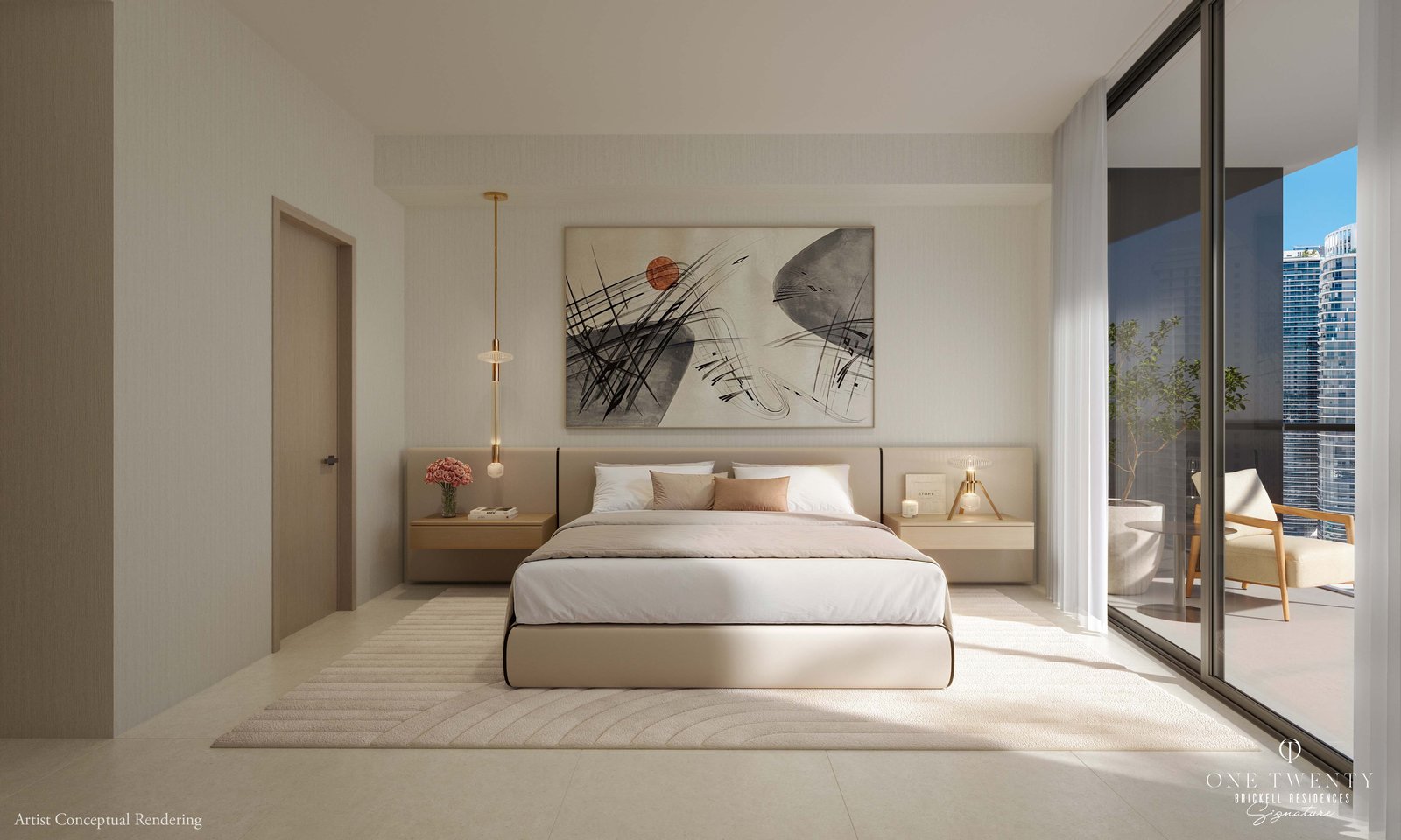 Furnished bedroom