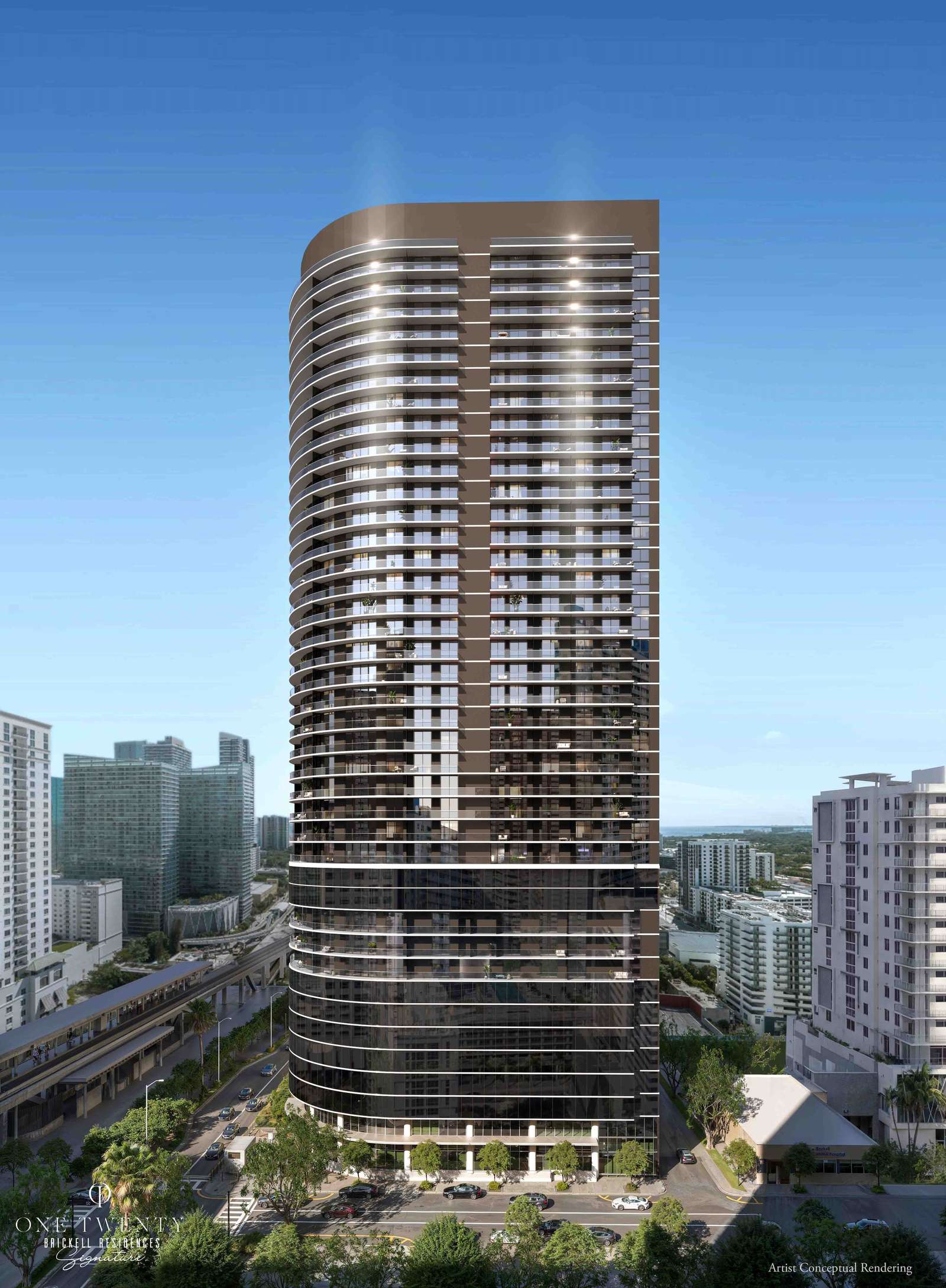 One Twenty Brickell Signature Residences tower exterior